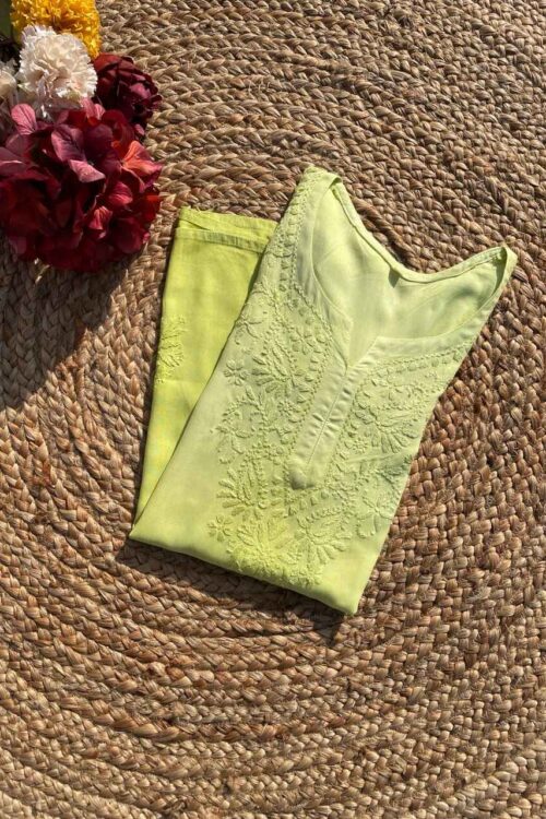 Lemon Yellow Ombre Rayon Short Top