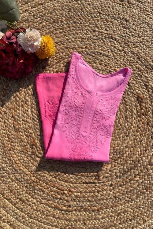 Pink Ombre Rayon Short Top