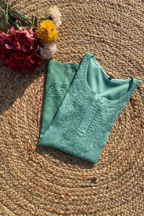 Mint Green Ombre Rayon Short Top
