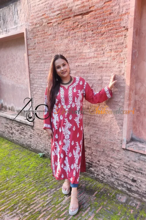 Modal Cotton Long Kurti D2