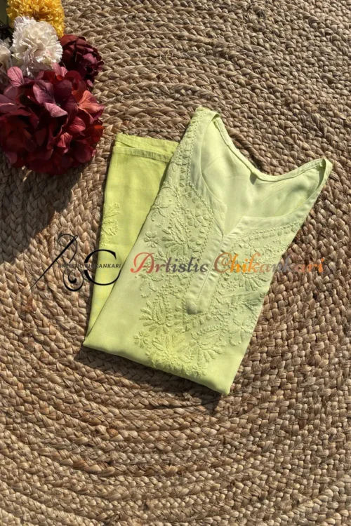 Lemon Yellow Ombre Rayon Short Top