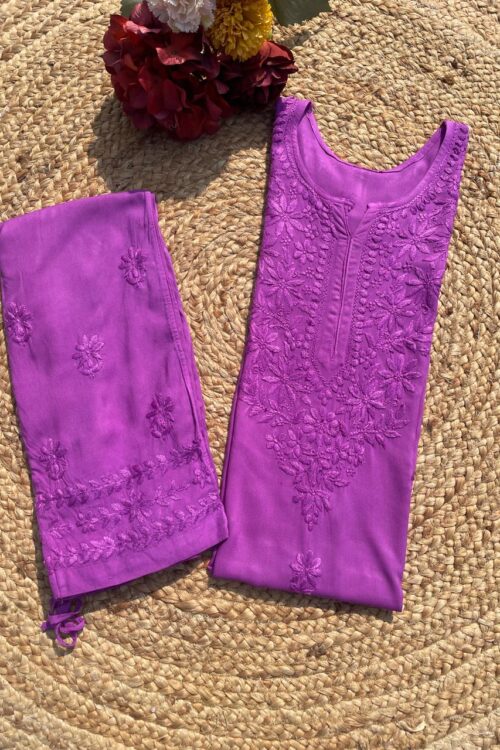 Purple Rayon Set D1