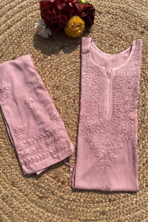 Onion Pink Rayon Set D1